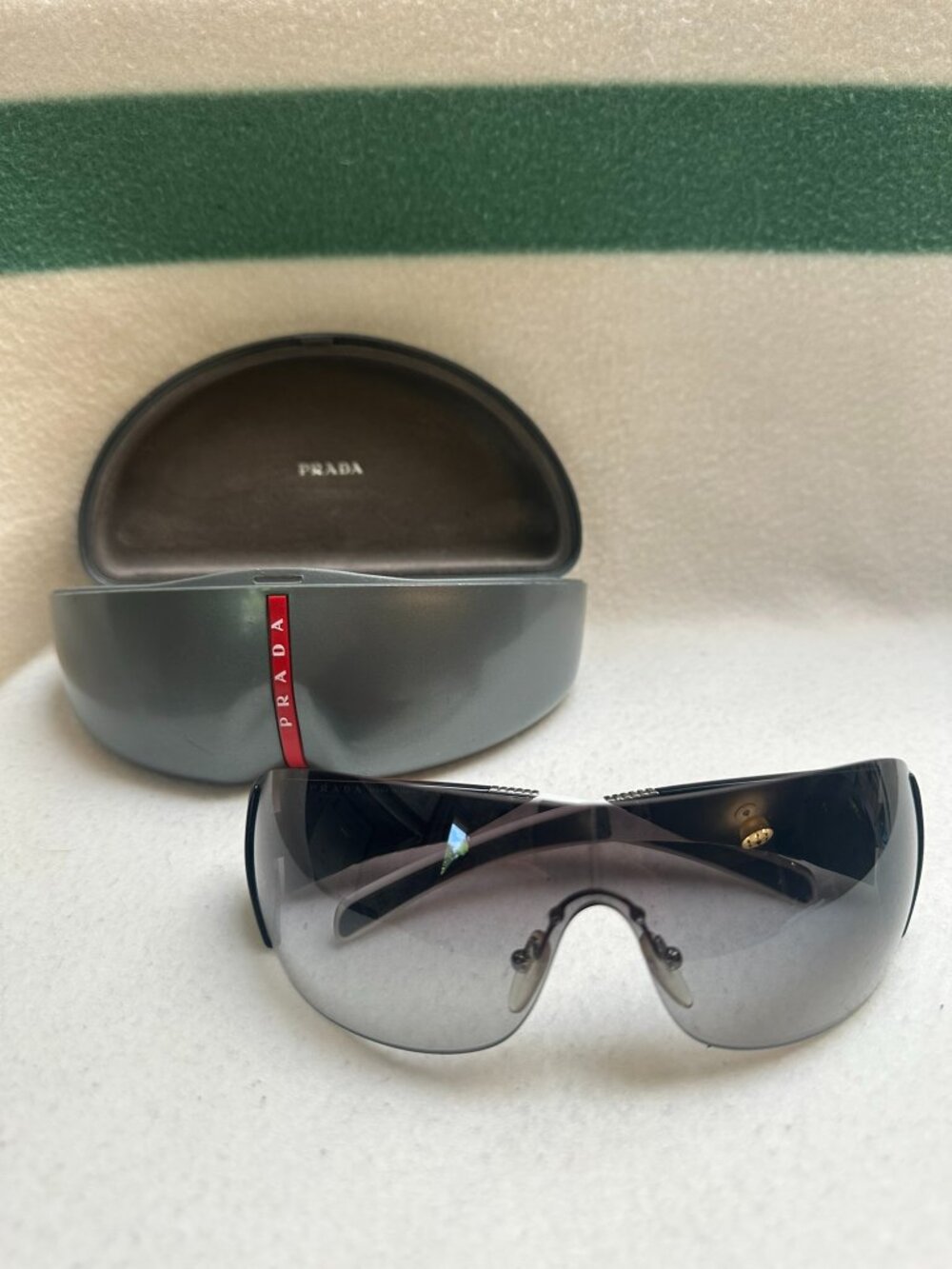 Authentic Prada Y2K Shield Sunglasses